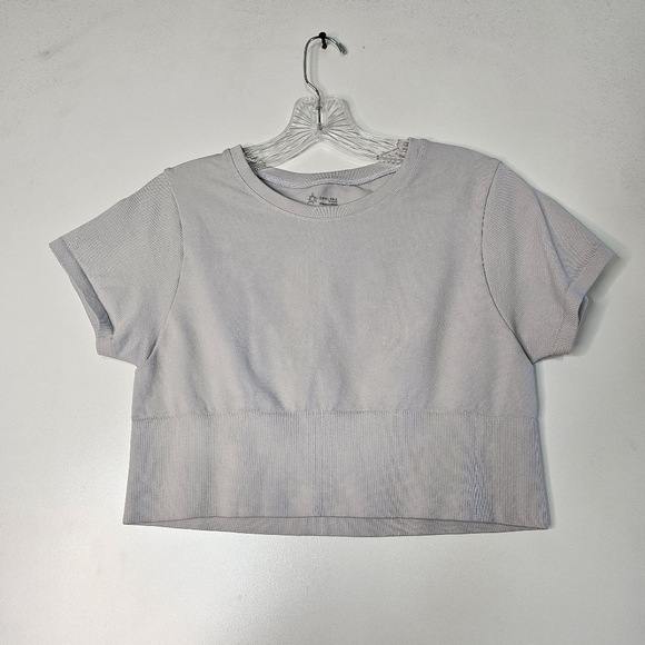 Offline By Aerie Sidewalk Seamless Cropped T-Shirt Size Large - Picture 2 of 8